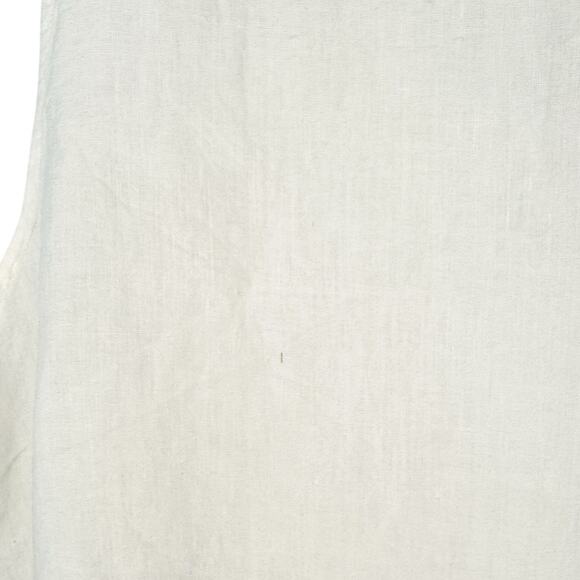 J.Jill White Linen Embroidered Floral V Neck Sleeveless Tank Top Sz 2X Light - Picture 9 of 9